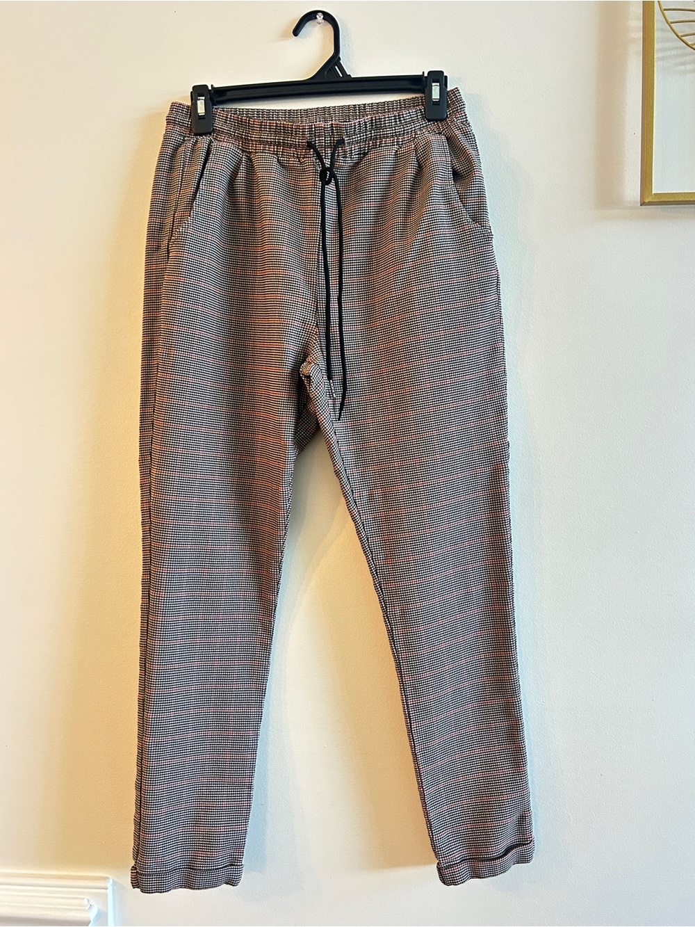Shinestar Brown Plaid Jogger Chinos